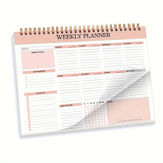 52-Week Planner Pad – Weekly To-Do List Notepad