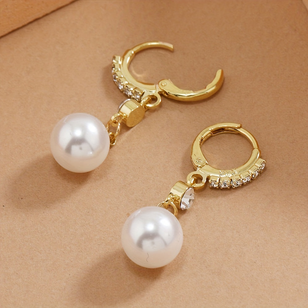 Elegant Faux Pearl Earrings