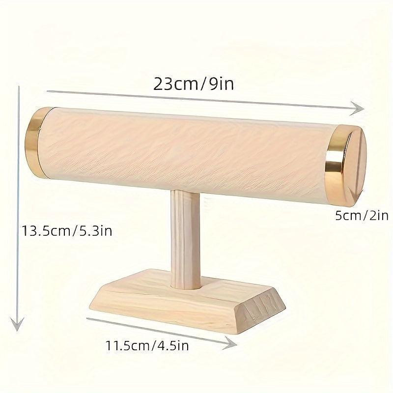 1pc Elegant Wooden Jewelry Display Stand
