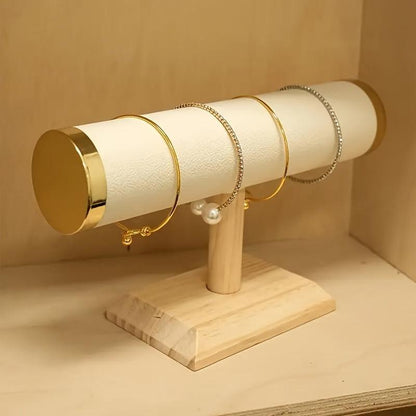 1pc Elegant Wooden Jewelry Display Stand