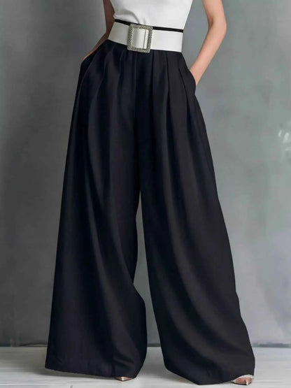 High-Waisted Wide-Leg Pants