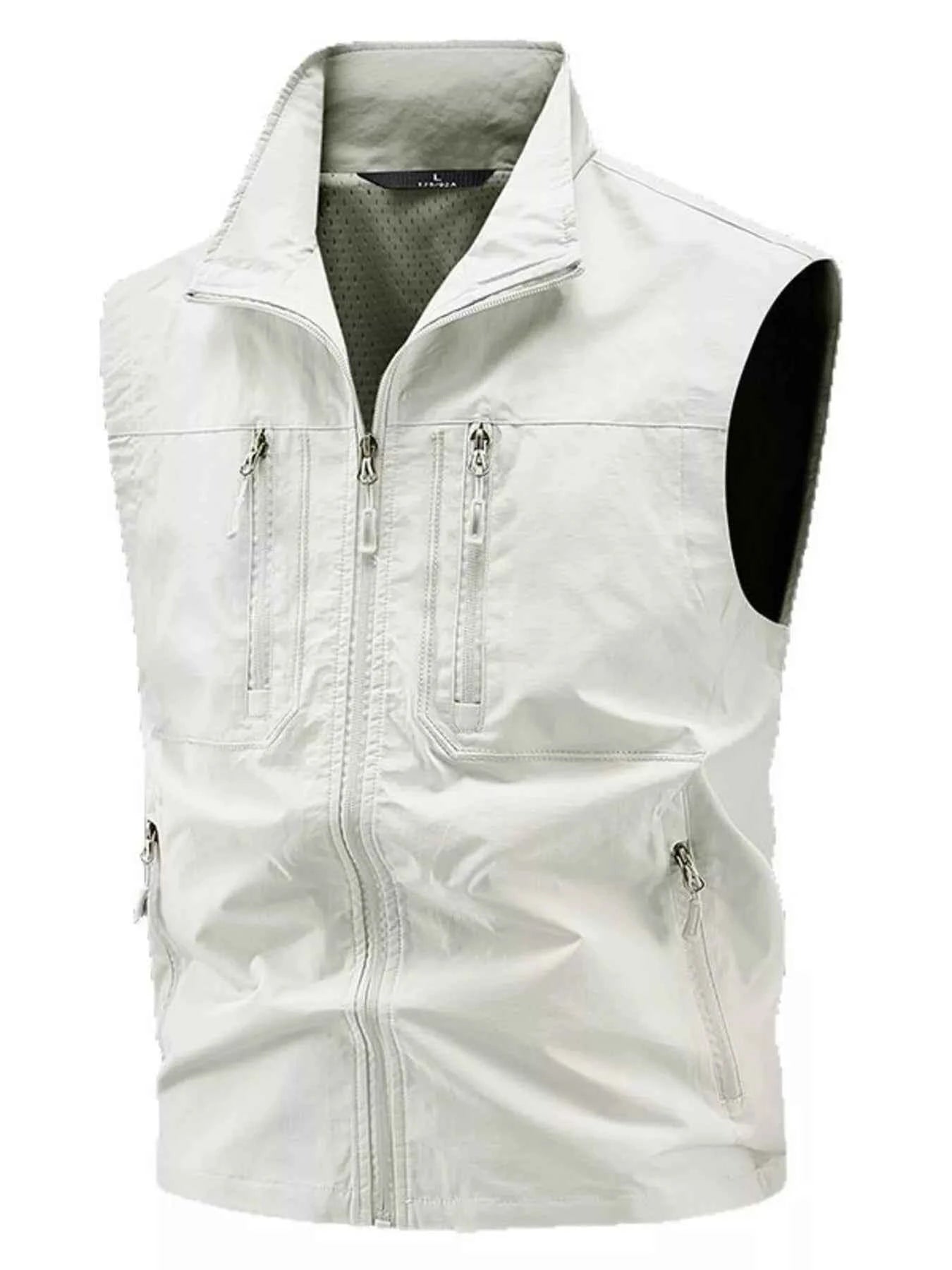 Men's Plus Size Lightweight Multi-Pocket Outdoor Vest