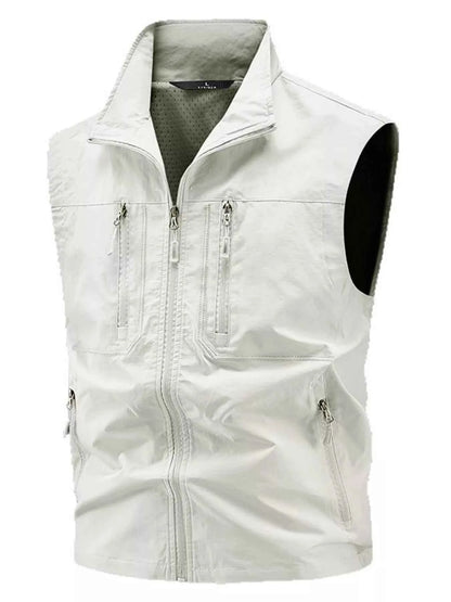 Men's Plus Size Lightweight Multi-Pocket Outdoor Vest