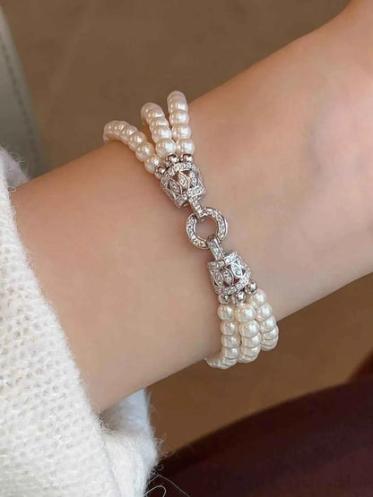 Three Layers Pearl Bracelet
