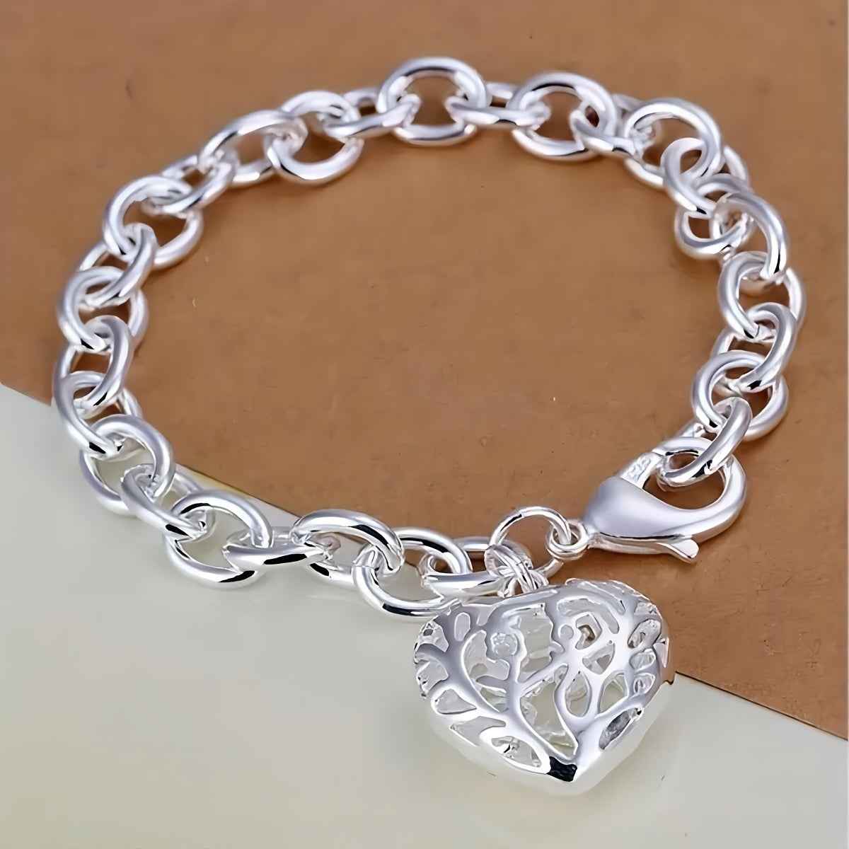 Elegant Stainless Steel Heart Pendant