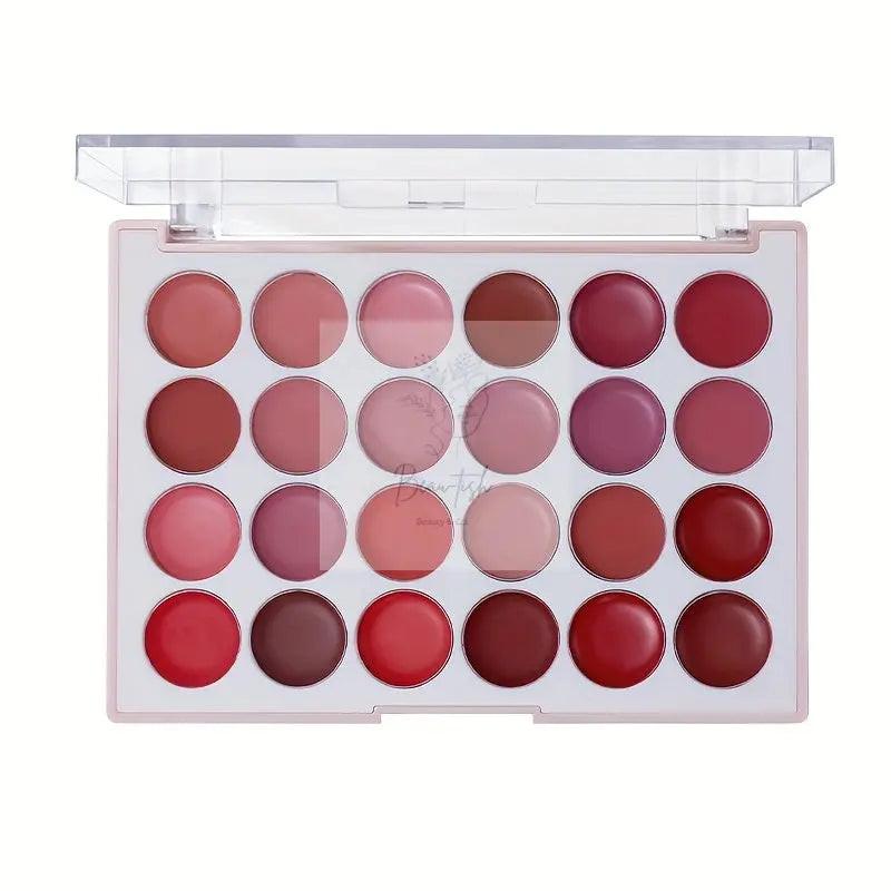 24-Color Long-Lasting Lipstick Palette