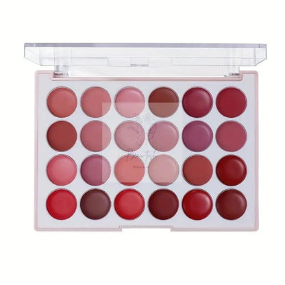 24-Color Long-Lasting Lipstick Palette
