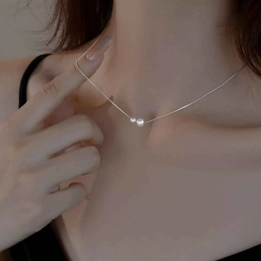 925 Sterling Silver Pearl Necklace