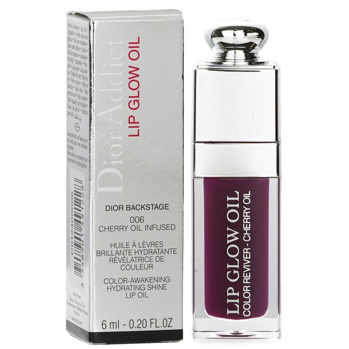 Christian Dior Addict Lip Glow Oil 006 Berry 0.2oz Glossy Shine