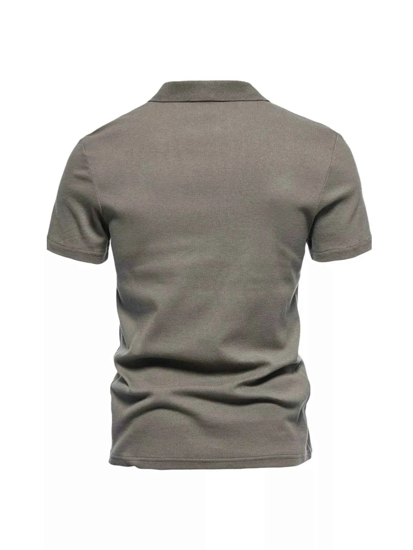 Men's Plus Size Casual Notched Short Sleeve Polo