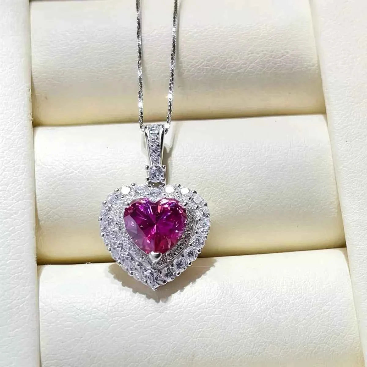 1 Carat 925 Sterling Silver Moissanite Necklace