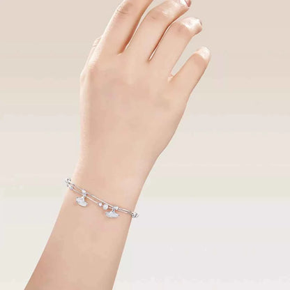 Double Layer Ginkgo Leaf Bracelet
