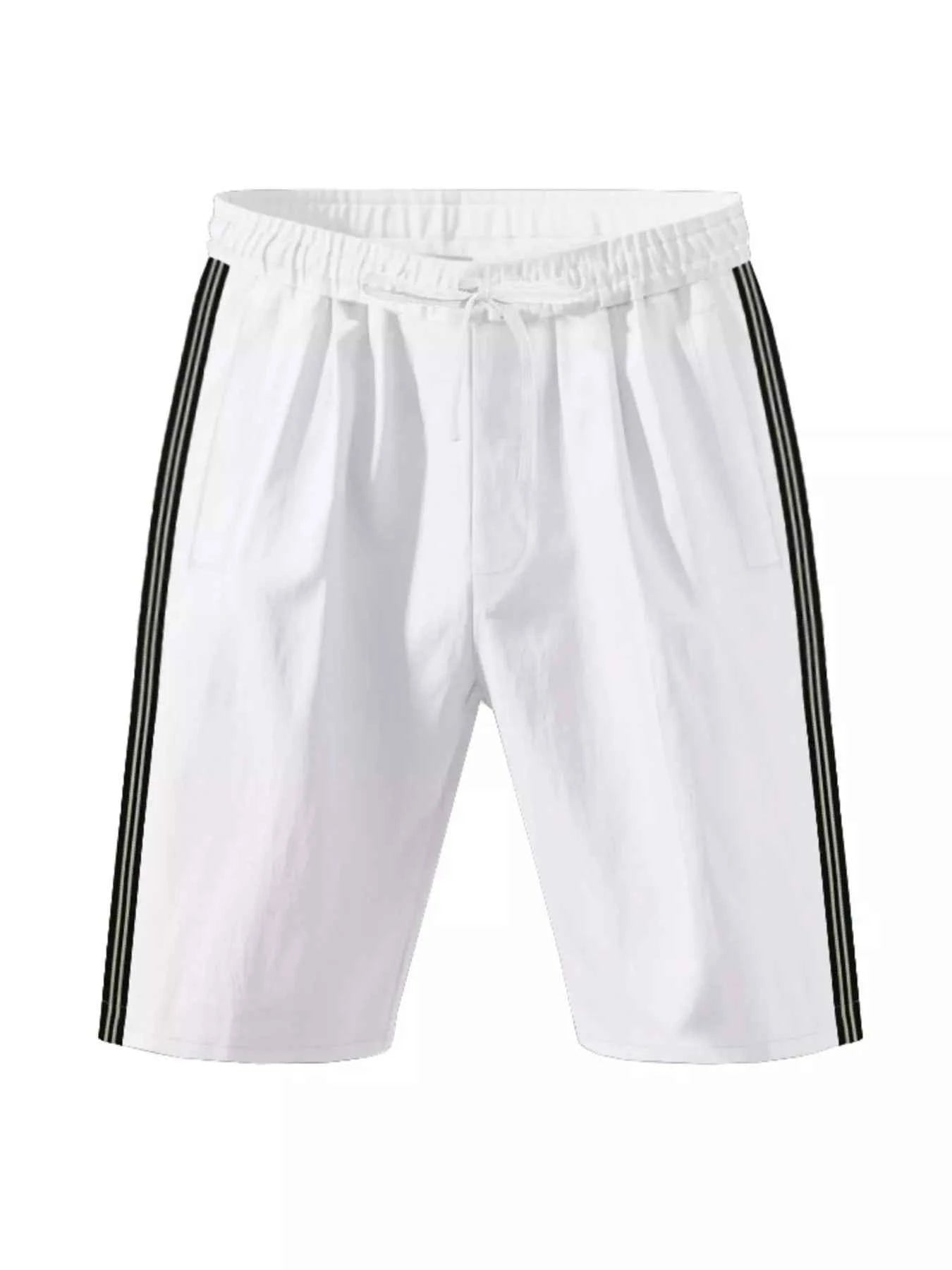 Men's Full Size Casual Striped Shorts Plus Size