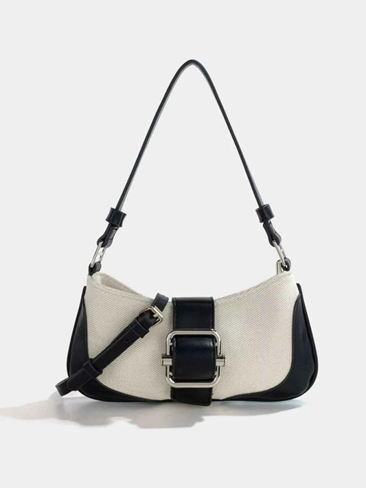 Buckle Accent Shoulder Bag