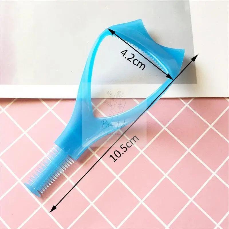 3 In 1 Eyelash Mascara Makeup Guard Protect Tool Applicator Curler Comb Lashes