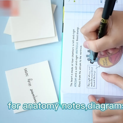Self-Adhesive Notepads – 2pcs Transparent Sticky Notes