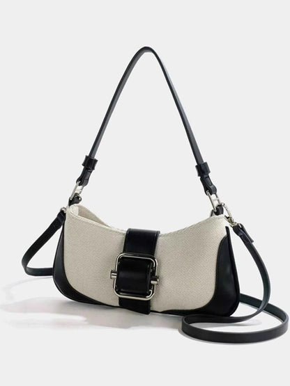 Buckle Accent Shoulder Bag