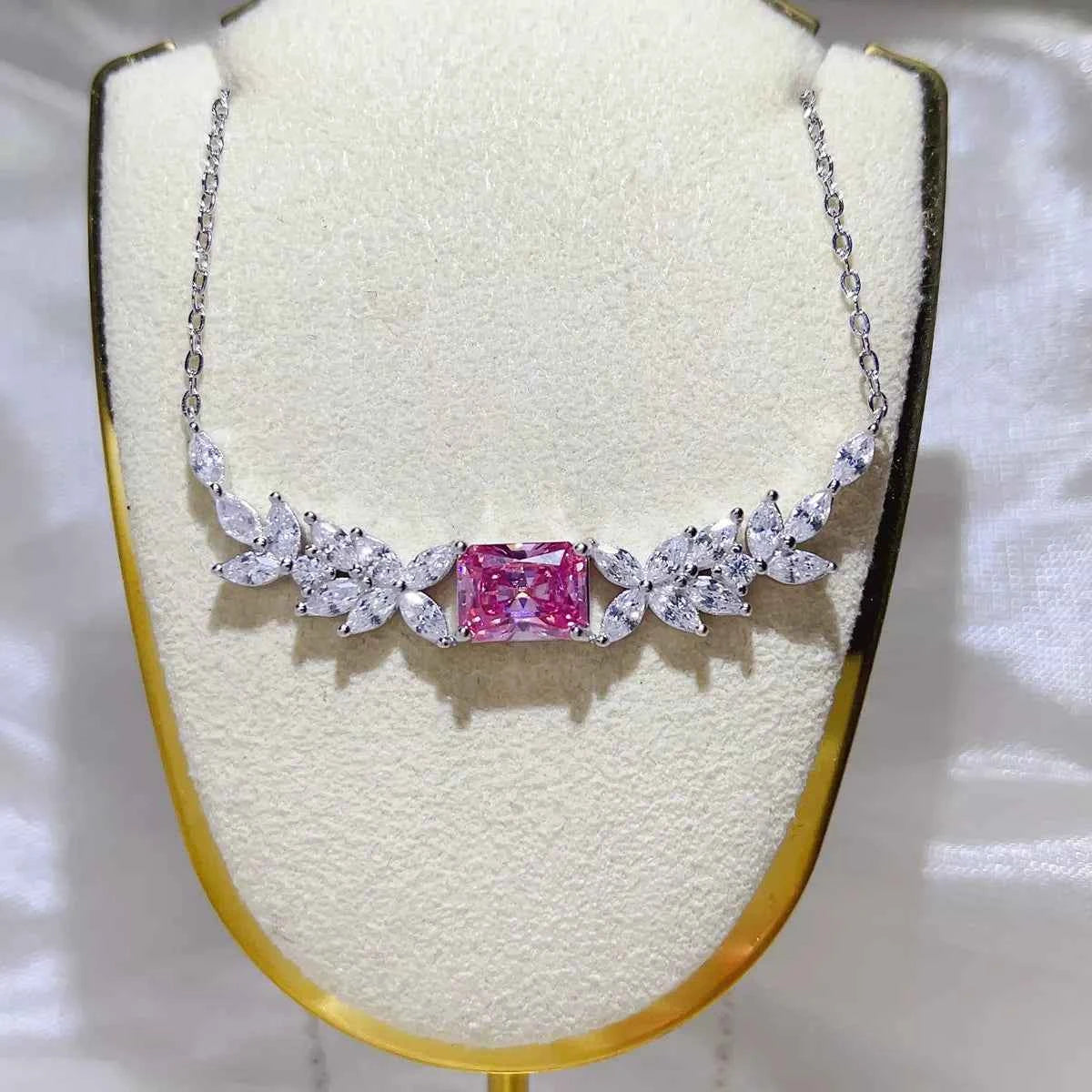 2 Carat 925 Sterling Silver Moissanite Necklace
