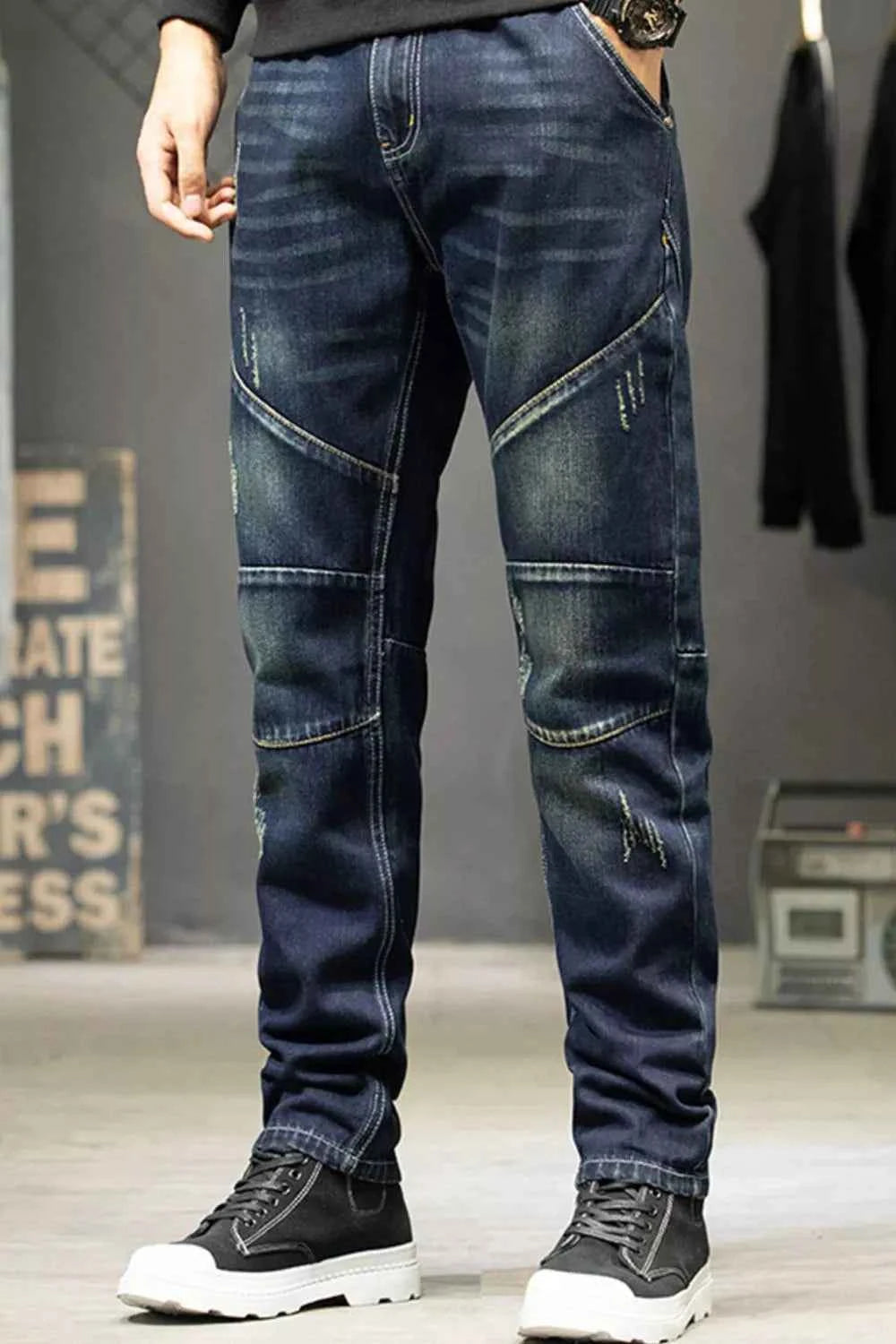 Men's Slim Fit Straight Leg Jeans