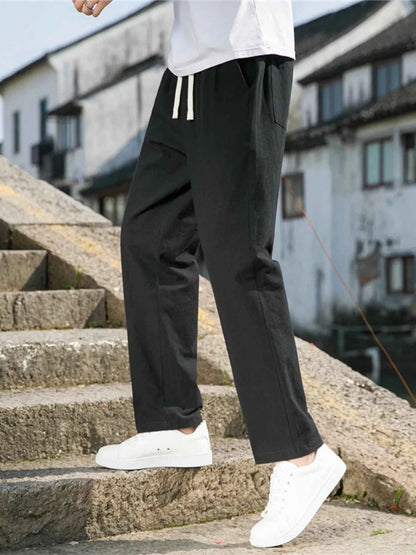 Men's Plus Size Loose Fit Drawstring Casual Pants
