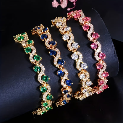 Colourful Wave Stone Bracelet