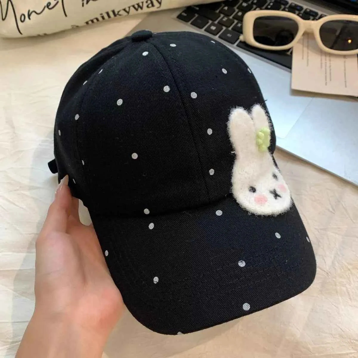 Bunny Polka Dot Baseball Cap