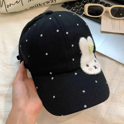 Bunny Polka Dot Baseball Cap
