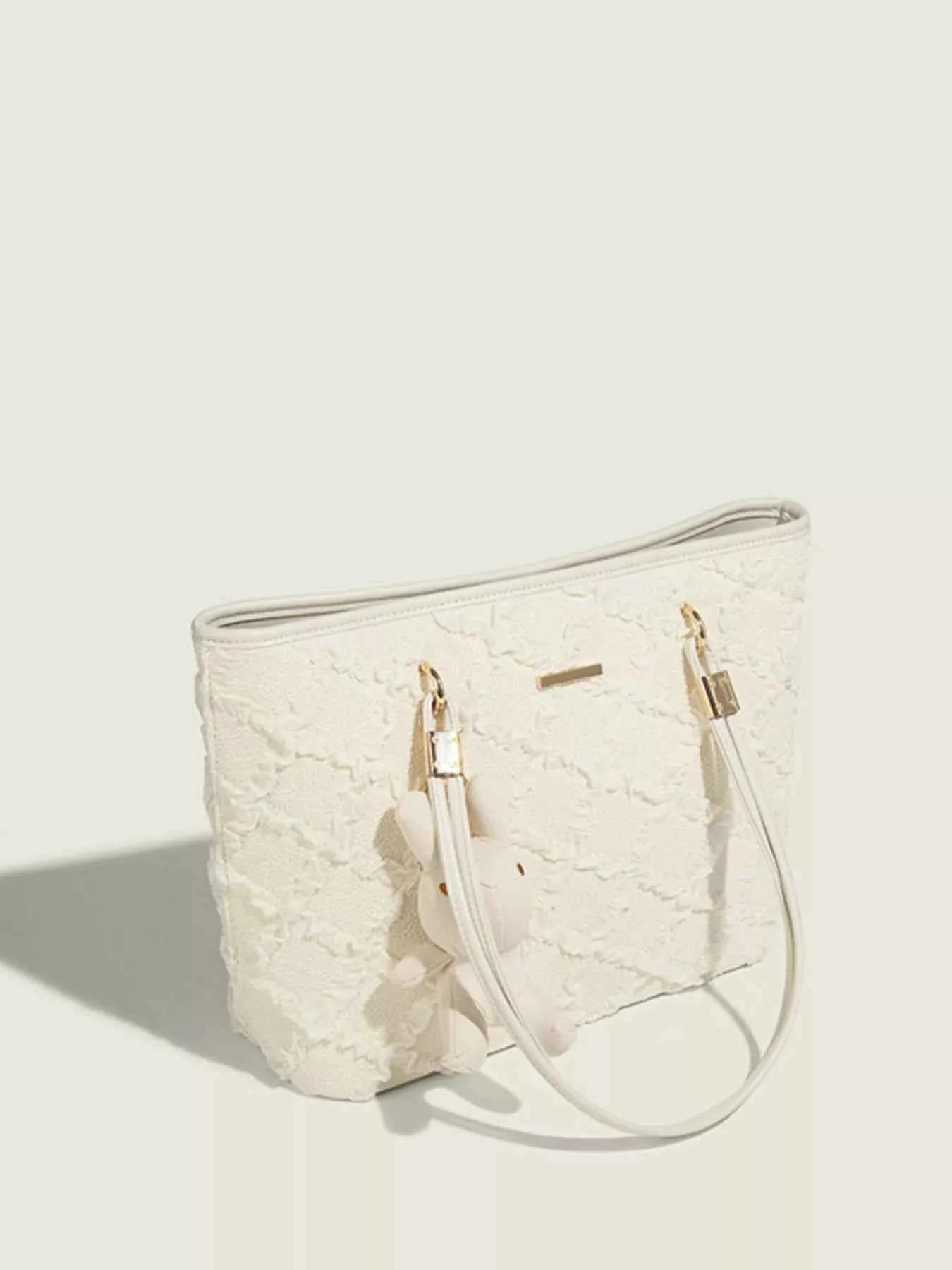 Textured Tote Shoulder Bag
