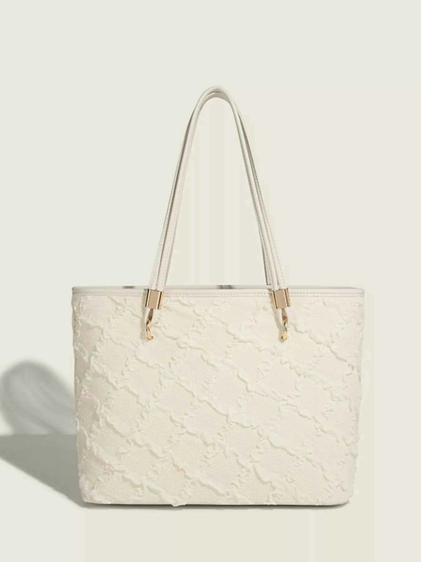 Textured Tote Shoulder Bag