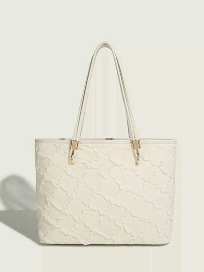 Textured Tote Shoulder Bag