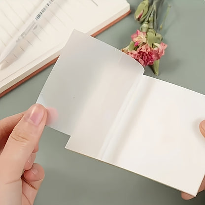 Self-Adhesive Notepads – 2pcs Transparent Sticky Notes