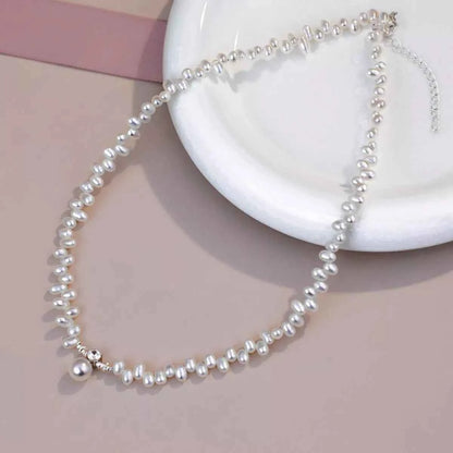 Irregular Freshwater Pearl Pendant Necklace