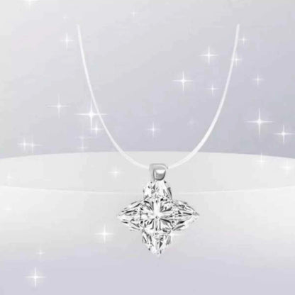 2 Carat 925 Sterling Silver Moissanite Star Pendant Necklace