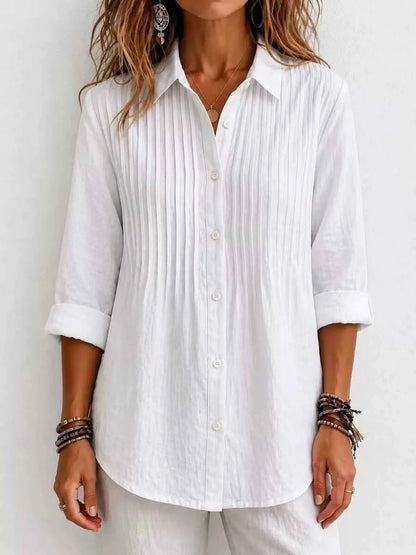 Men's Full Size Button Up Long Sleeve Shirt Plus Size
