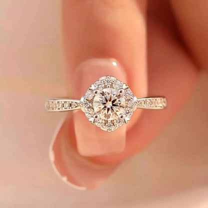 1 Carat 925 Sterling Silver Moissanite Ring