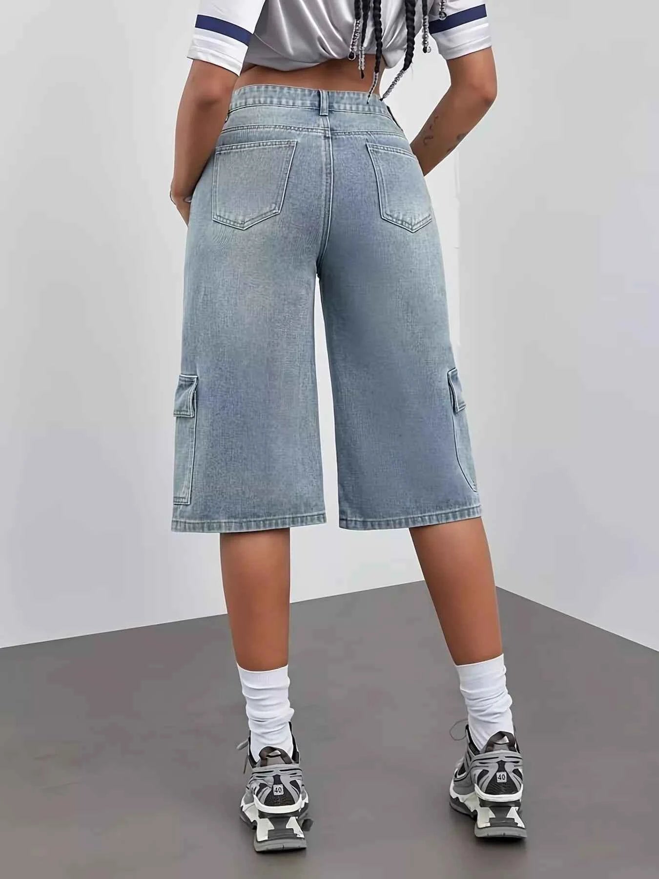 High Waist Denim Shorts