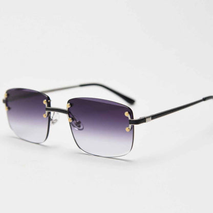 Rimless Gradient Tinted Sunglasses