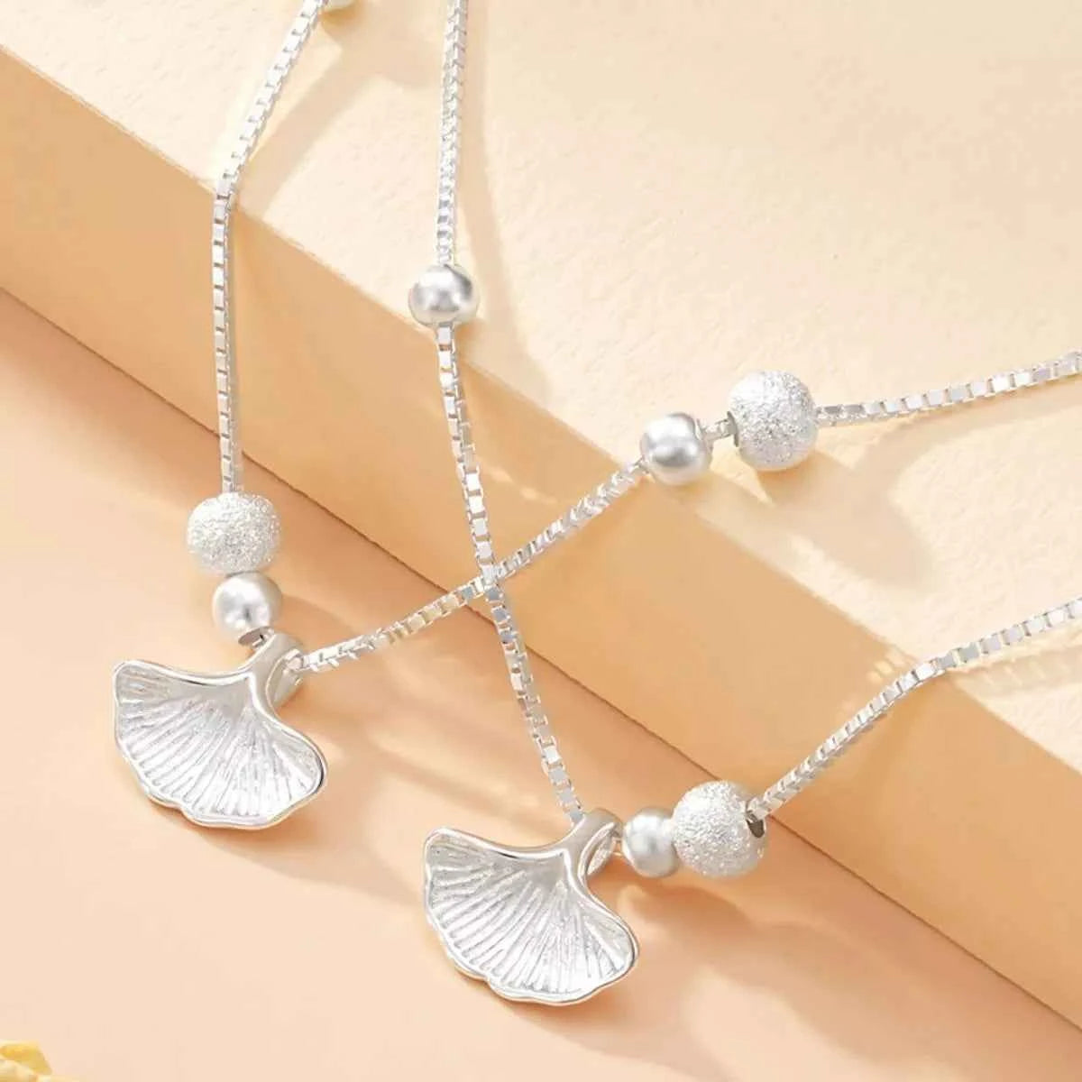 Double Layer Ginkgo Leaf Bracelet