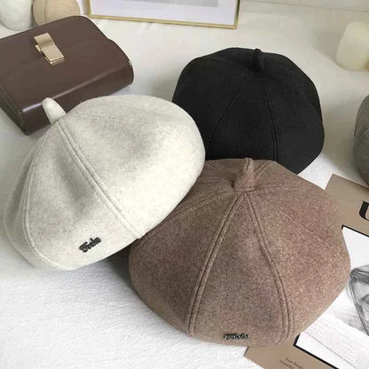 Solid Color Beret Hat