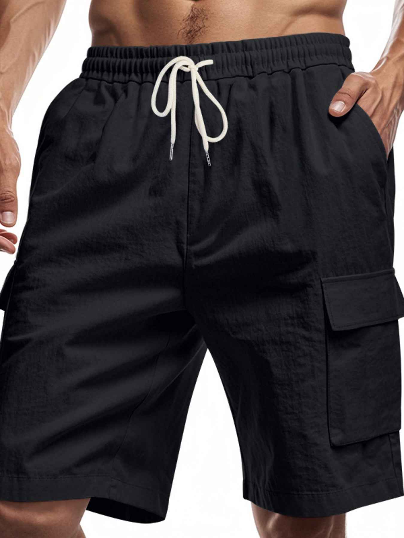 Men's Full Size Casual Lightweight Cargo Shorts Plus Size