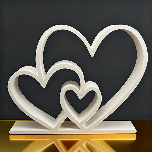 A 3D Printed Heart-Shaped Statue with a Realistic Design