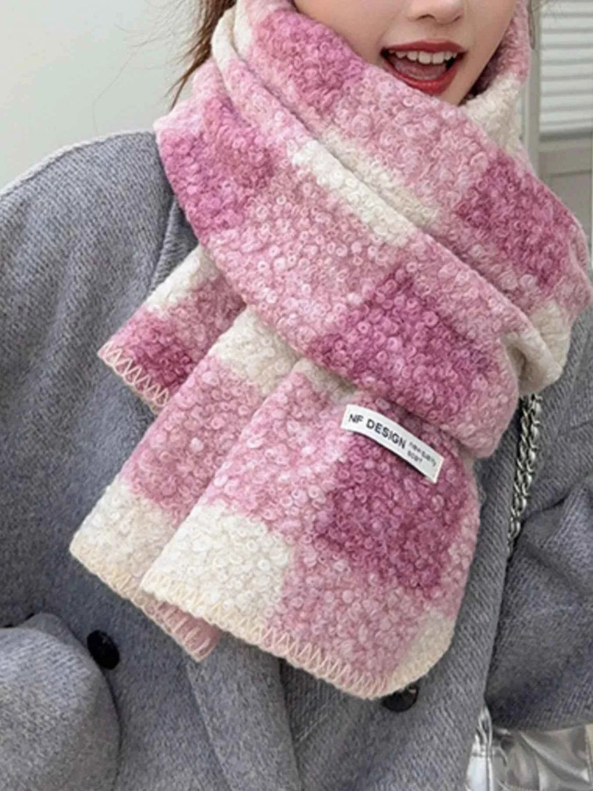 Plaid Pattern Winter Scarf