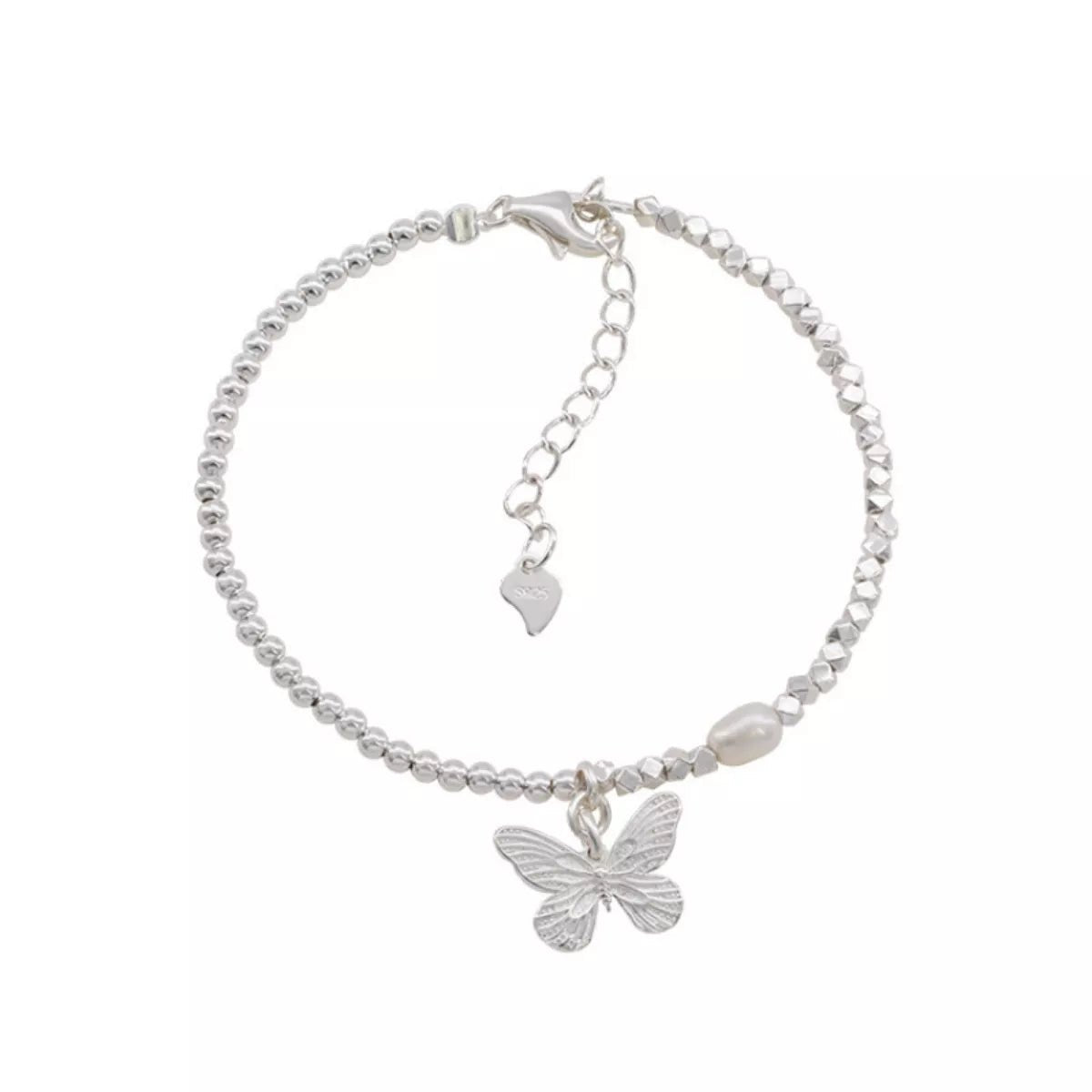925 Sterling Silver Butterfly Bracelet