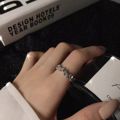 925 Sterling Silver Butterfly Open Ring