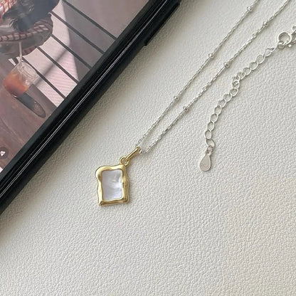 925 Sterling Silver Geometric Necklace