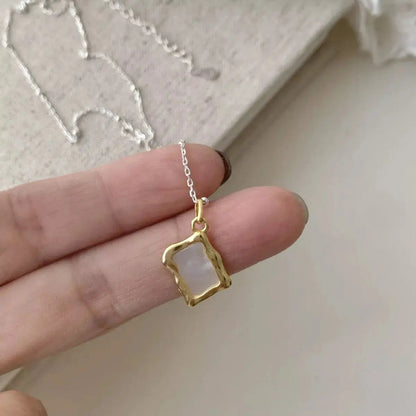 925 Sterling Silver Geometric Necklace