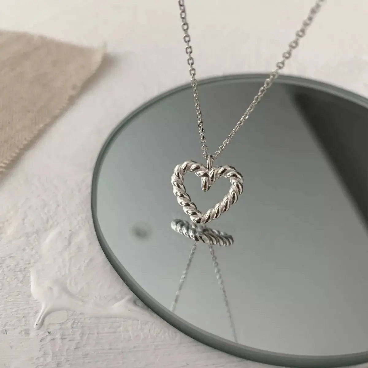 925 Sterling Silver Heart Necklace