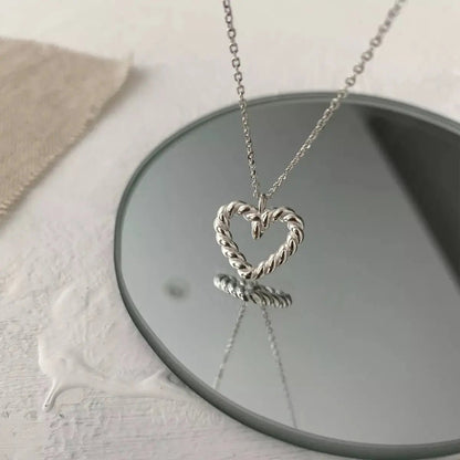 925 Sterling Silver Heart Necklace