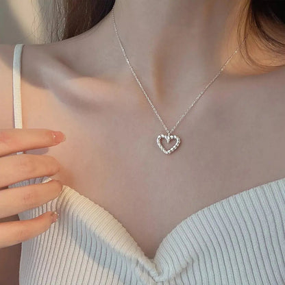 925 Sterling Silver Heart Necklace
