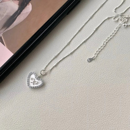 925 Sterling Silver Heart Necklace